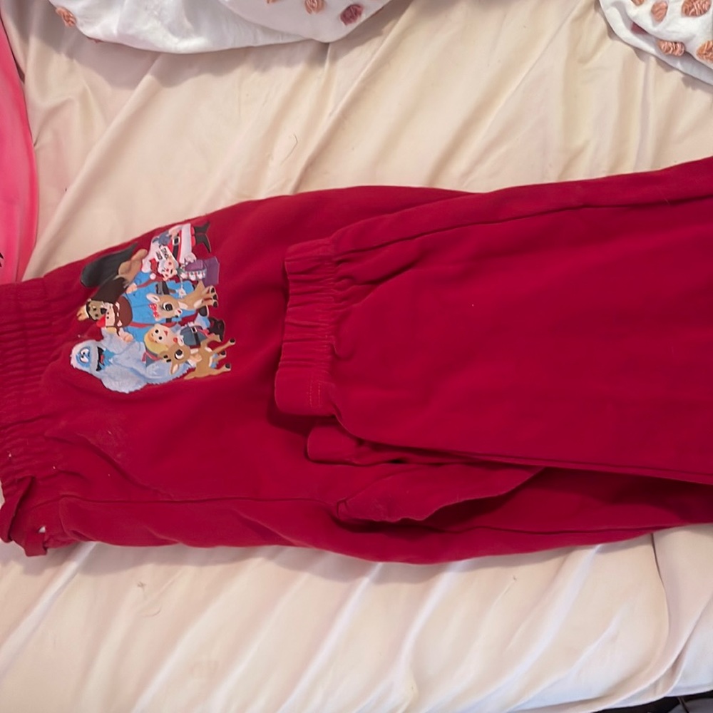 rrudolph the red nose reindeer target sweat pants size medium red